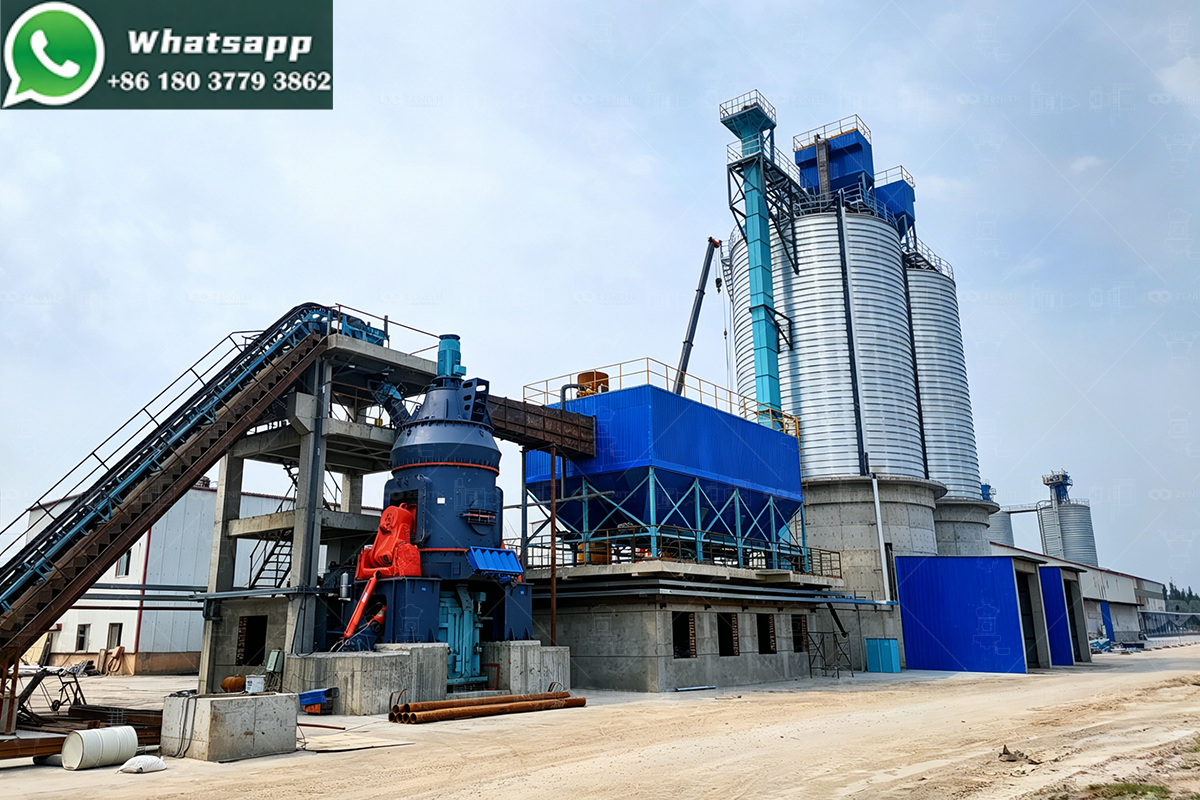 Zavod izmelʹčeniâ Gips 59 t/h s Vertikalʹnaâ Melʹnica LM — Kazahstan
